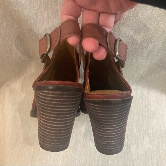 LUCKY BRAND  Sz 9 Odenah Stacked Heel Slip On Pointy Western Style Mules NEW - Picture 8 of 13